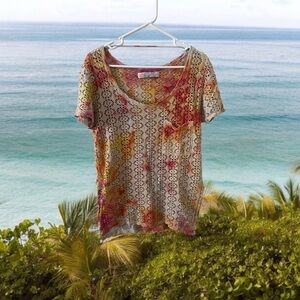 Free People Beach Womens XS Multicolored Tye Dye Croquet Cover Up Beach Trip!